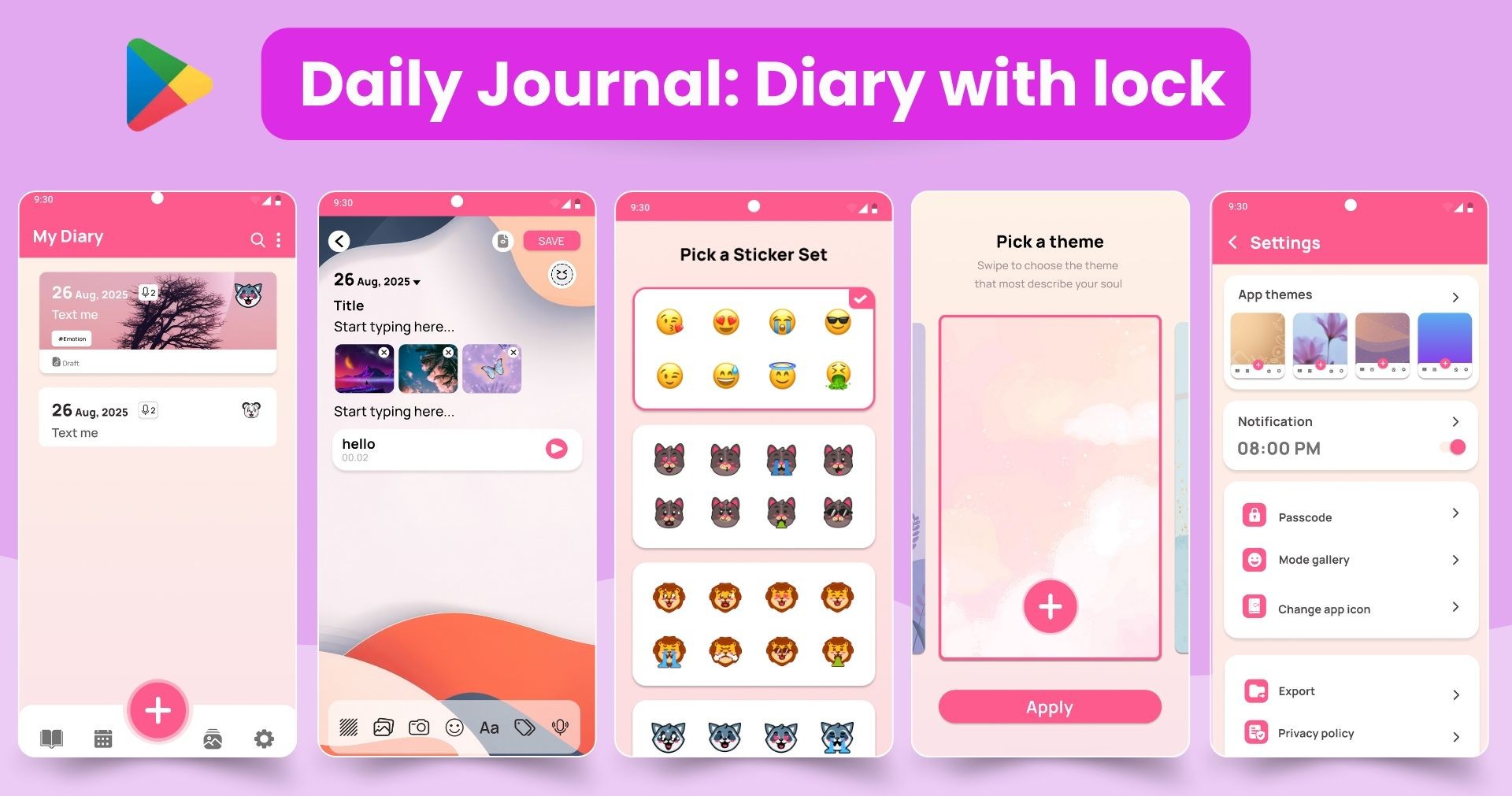 diary with lock project